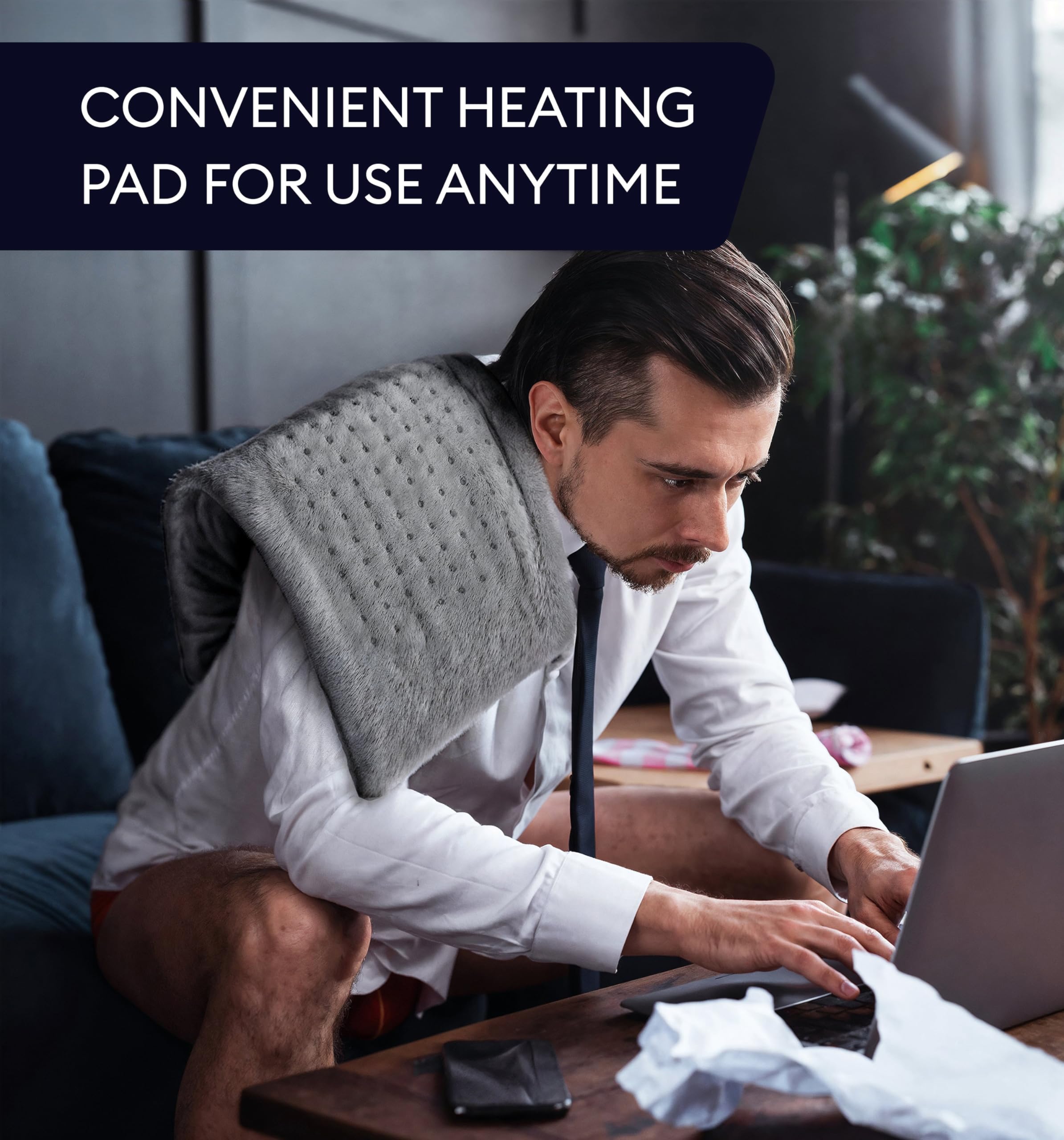Geniani Large Electric Heating Pad for Pain Relief