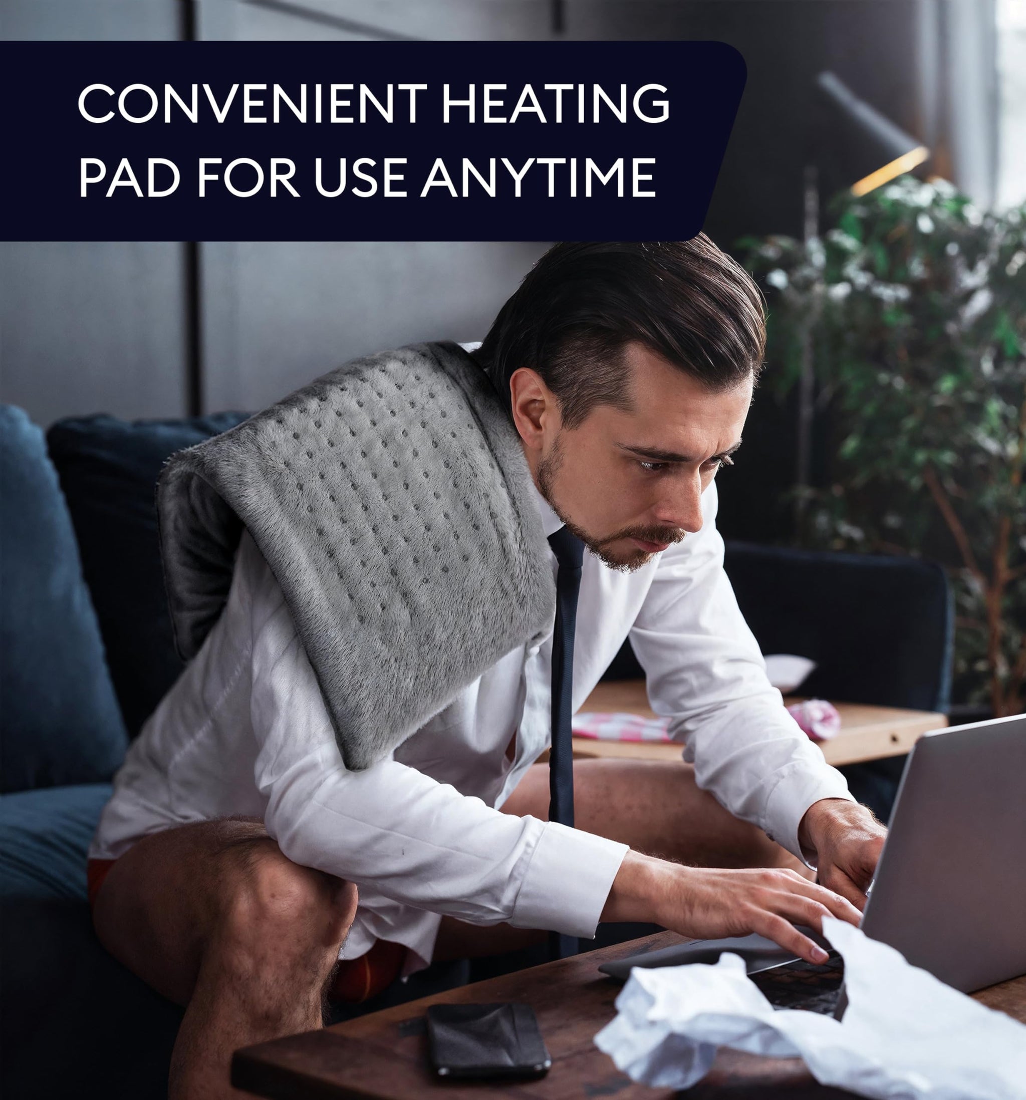 Geniani Large Electric Heating Pad for Pain Relief