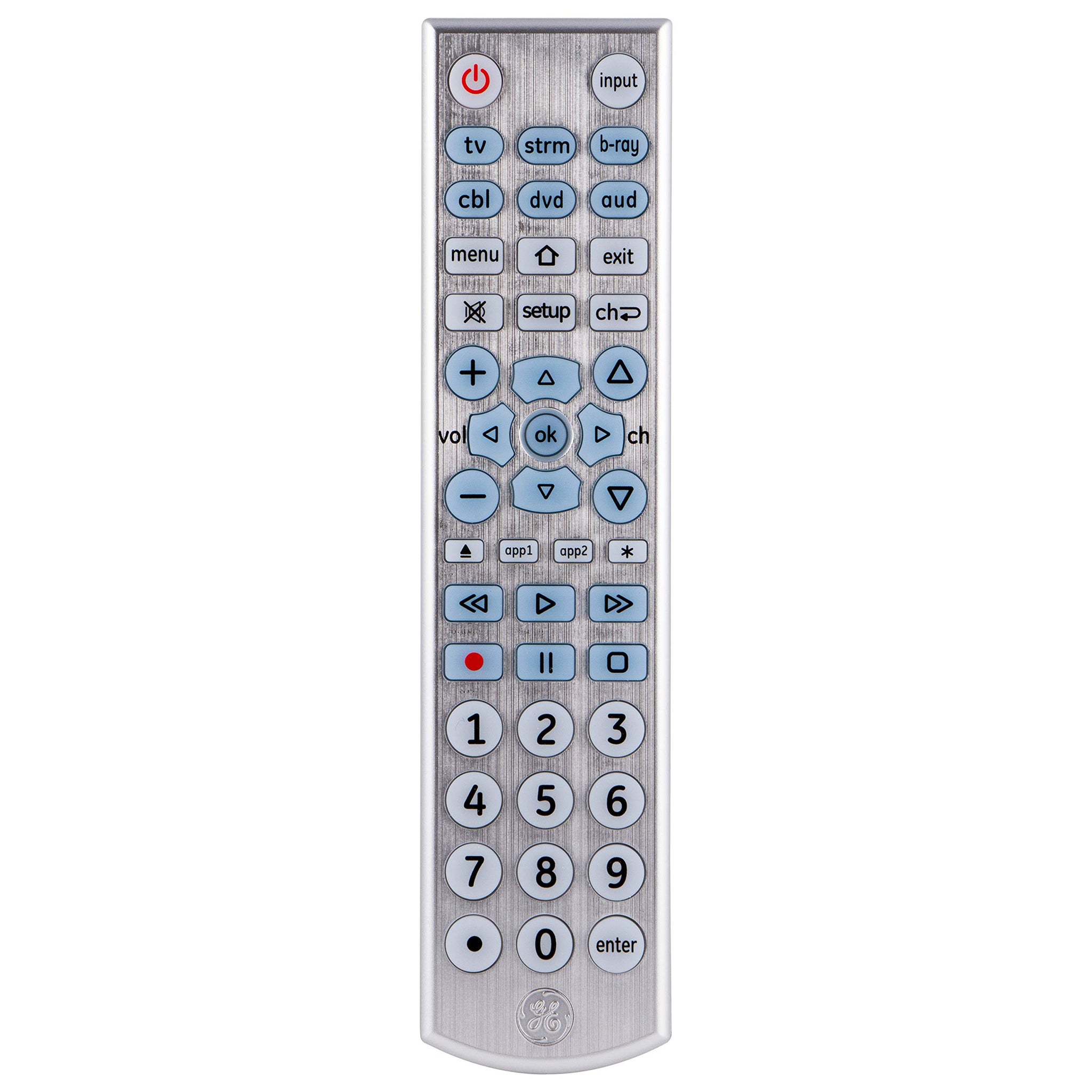 GE Big Button Backlit Universal Remote Control for Six Devices