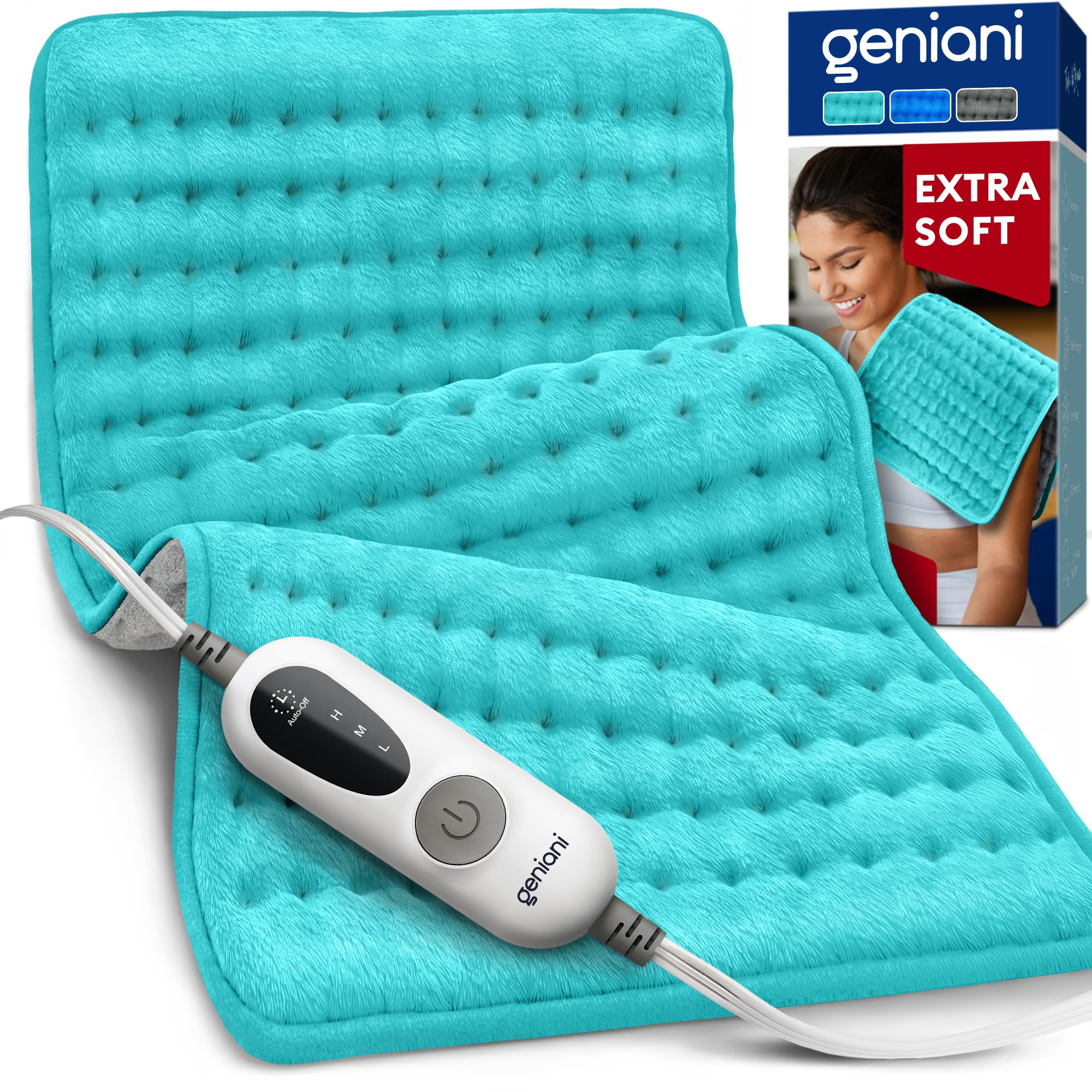 Geniani Large Electric Heating Pad for Pain Relief