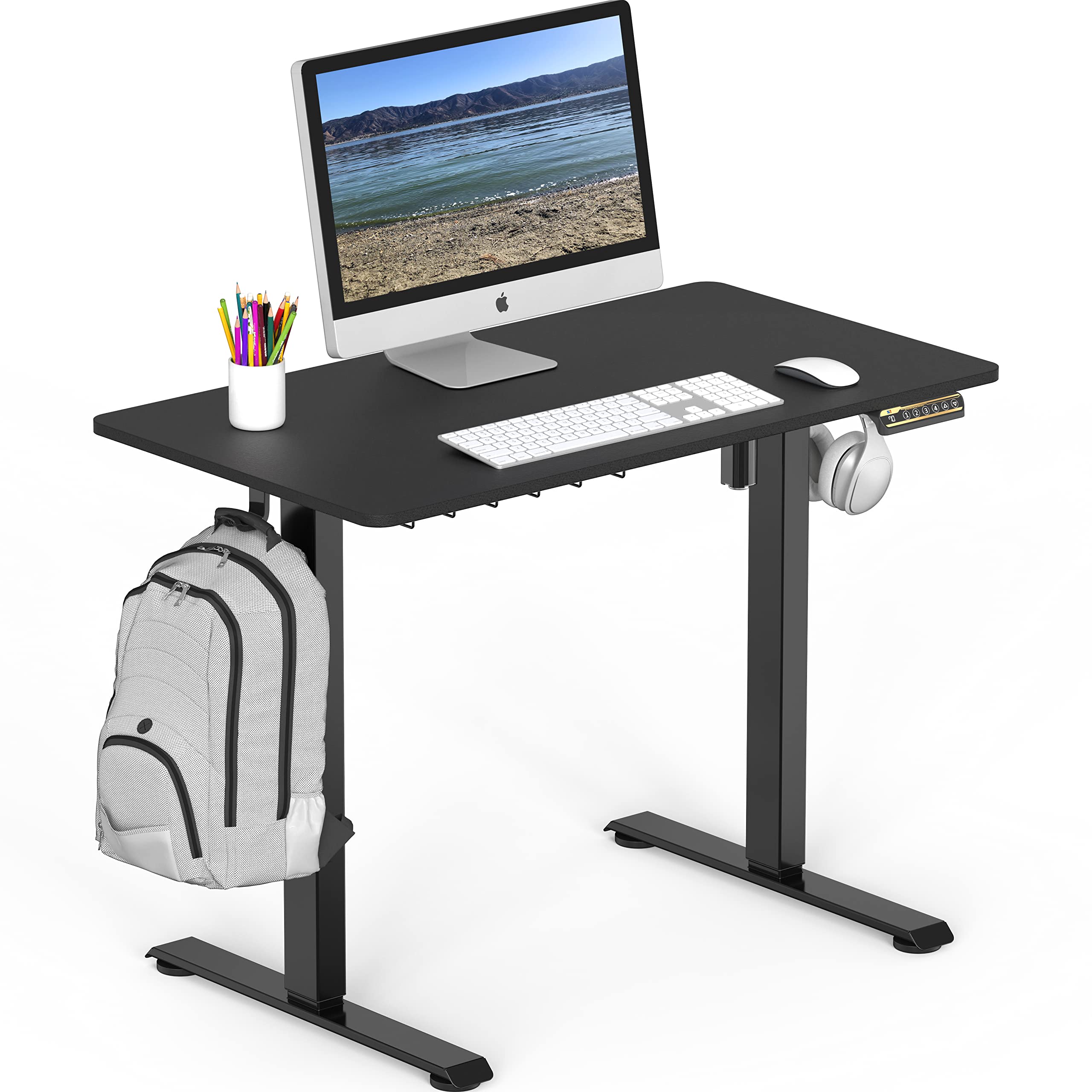 Electric Height Adjustable Desk with Cable Management