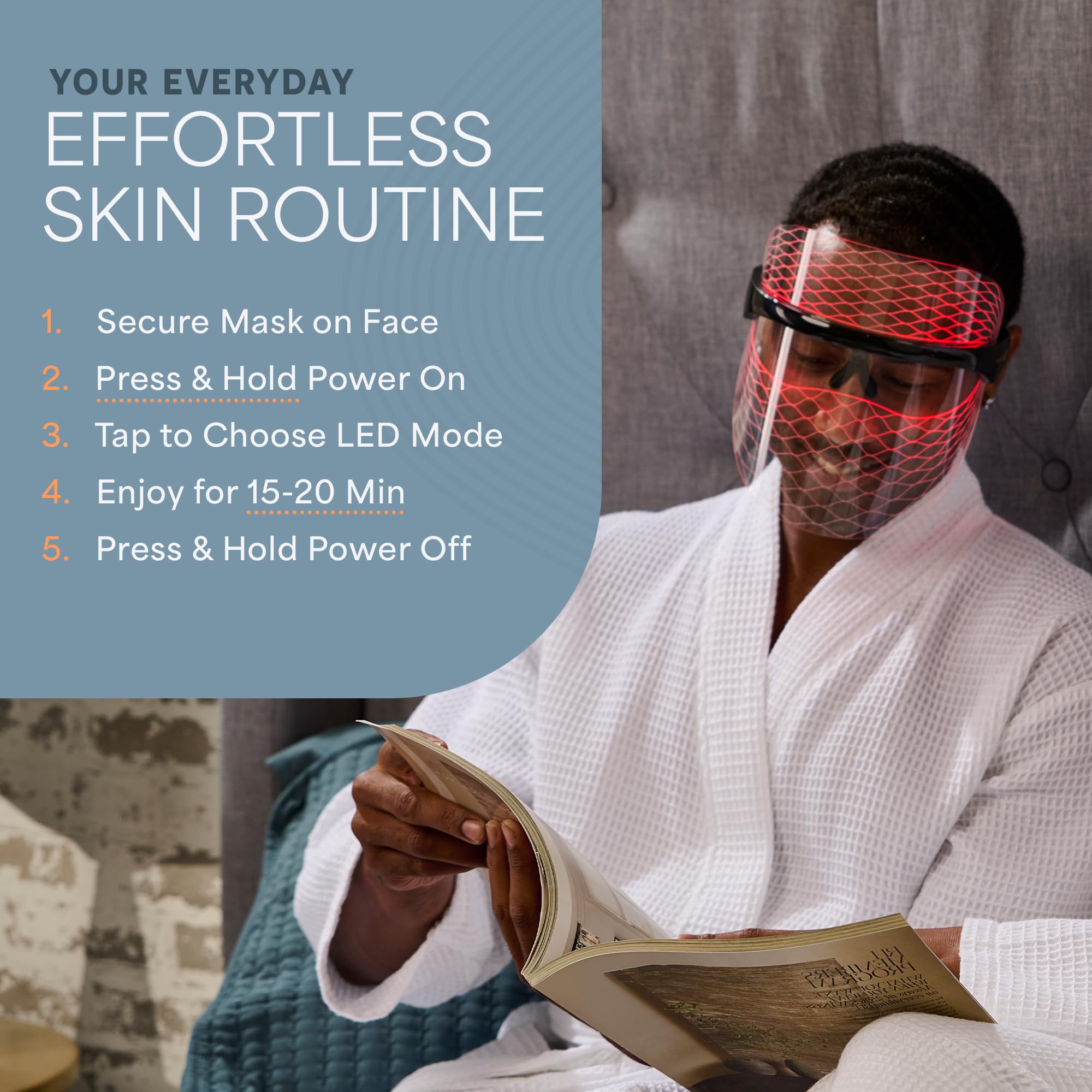 Red Light Therapy Face Mask for Youthful Skin