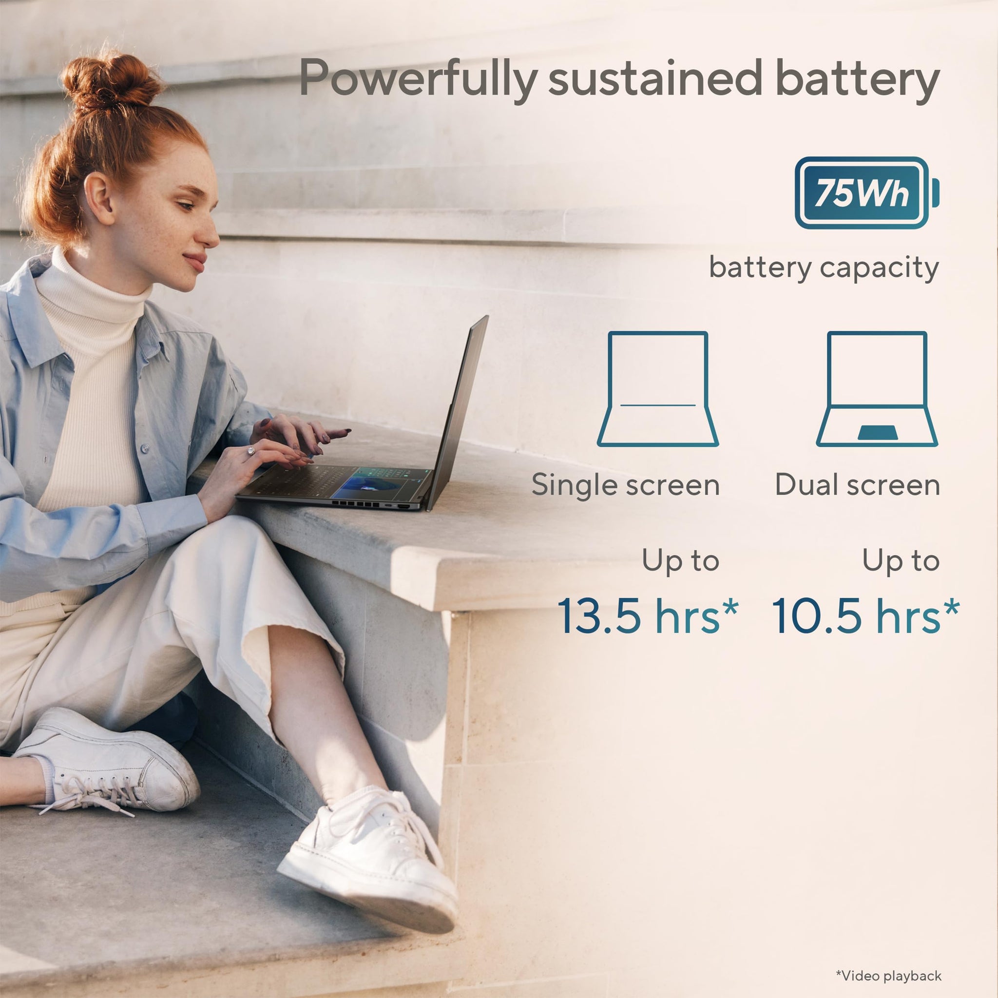 ASUS Zenbook Duo Laptop with Dual 14 Inch OLED Display