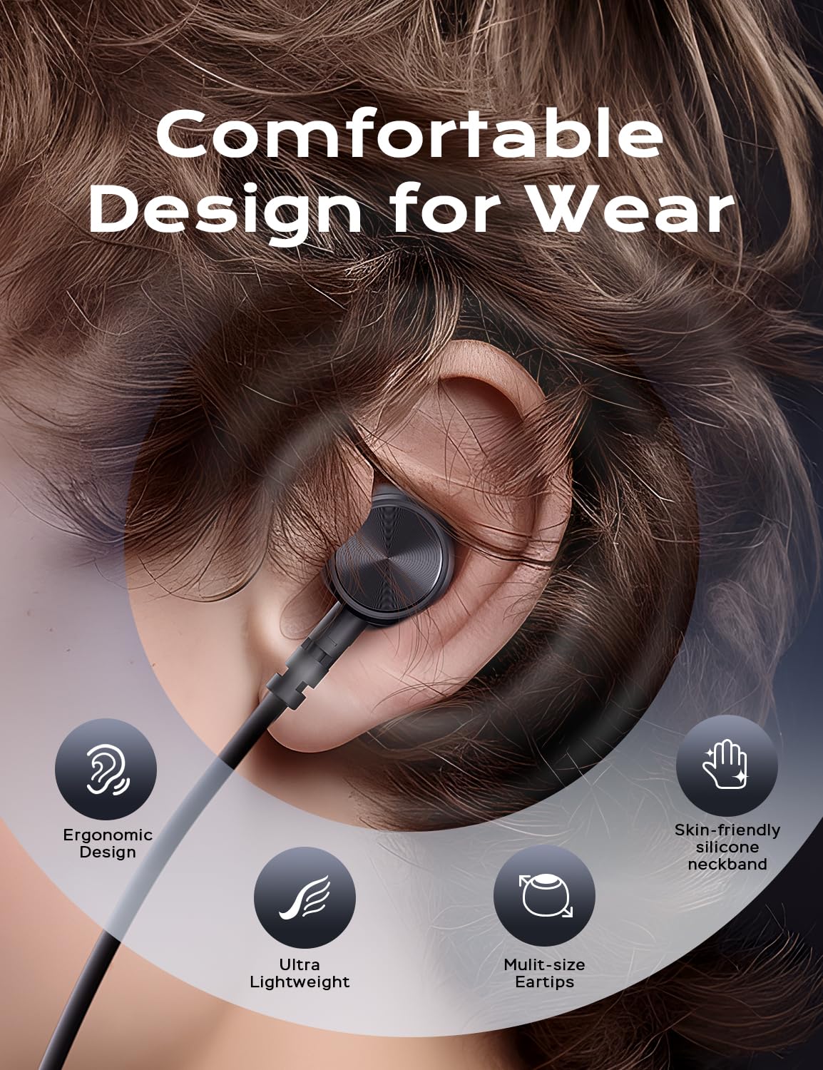 Wireless Bluetooth Headphones with 30 Hours Playtime