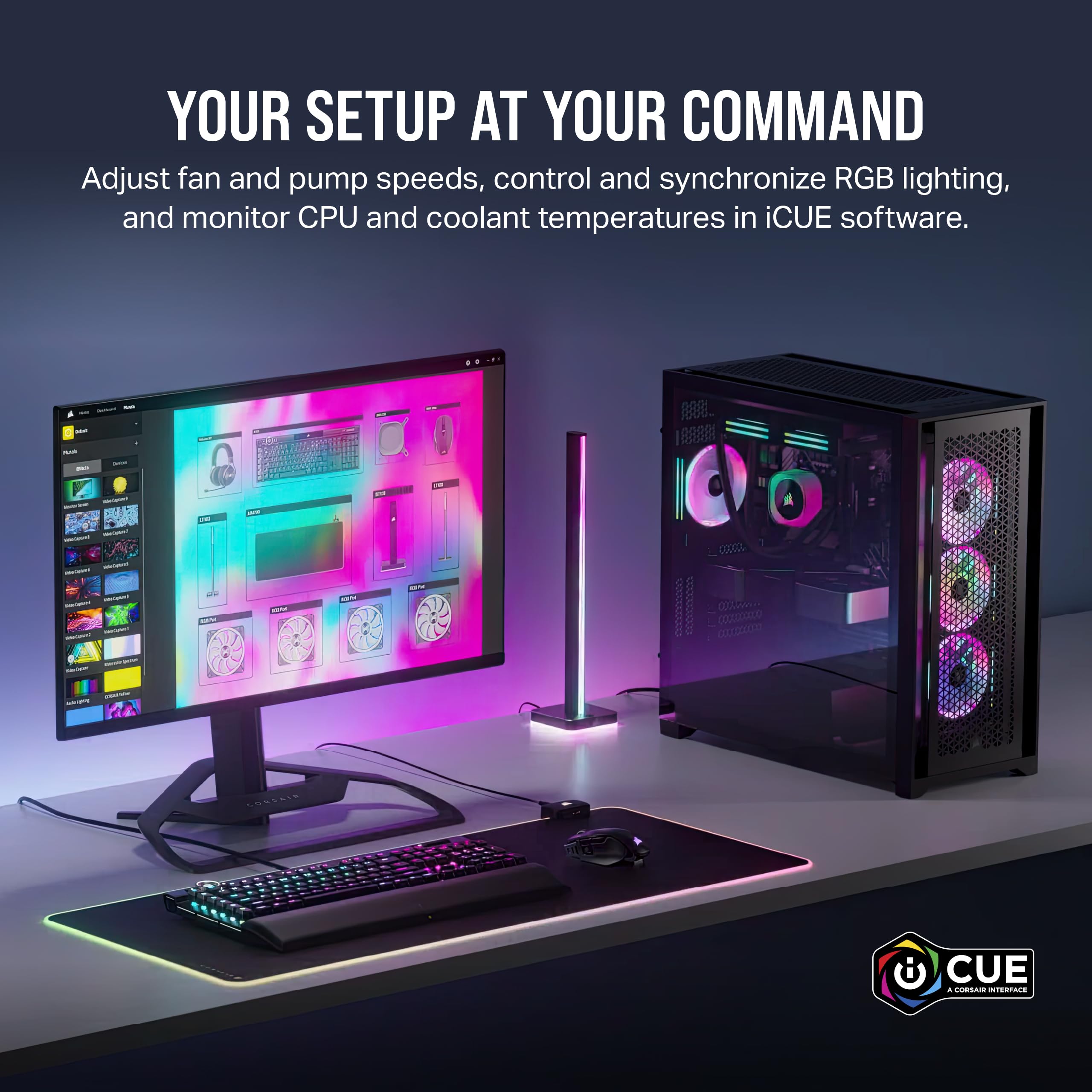 Corsair iCUE LINK QX120 RGB Fan Kit with Magnetic Dome Design