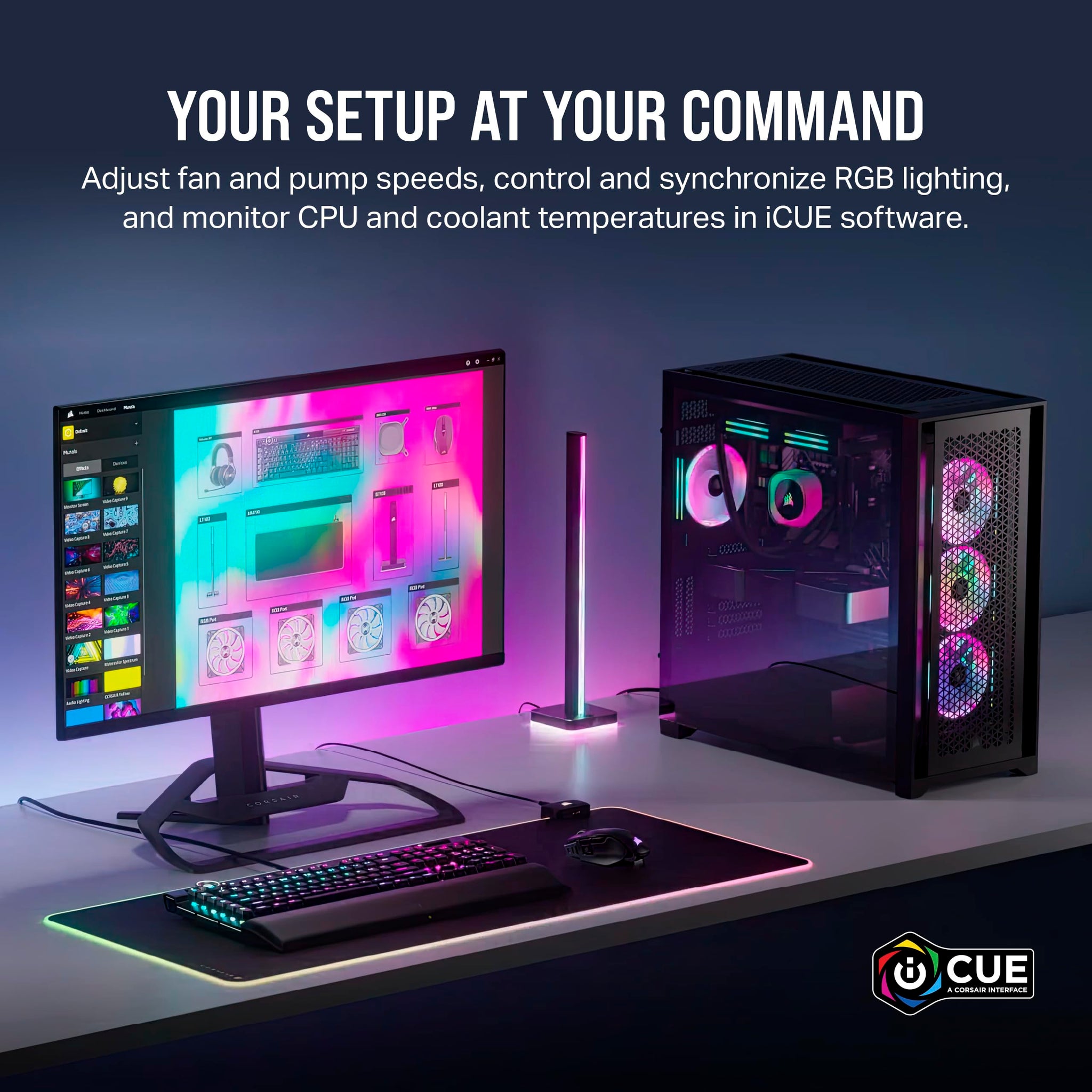 Corsair iCUE LINK QX120 RGB Fan Kit with Magnetic Dome Design