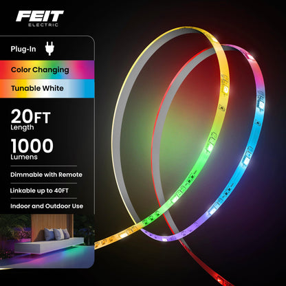 Dimmable RGB Color LED Tape Light For Indoor Ambiance