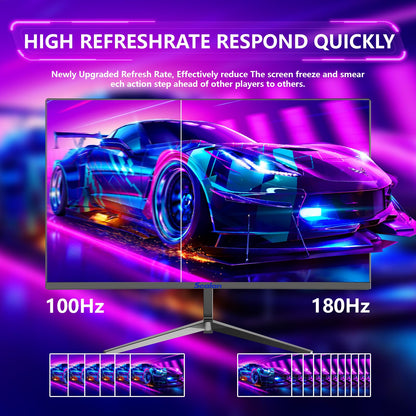27 Inch IPS Gaming Monitor 100Hz Frameless 1080P HDMI