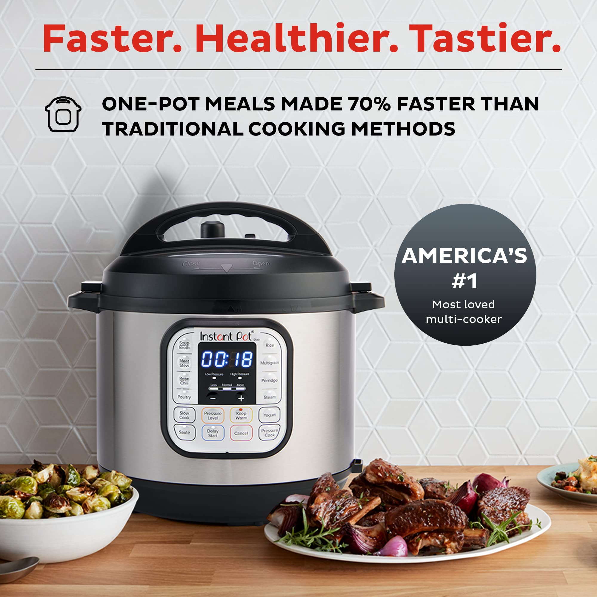 Instant Pot Duo Mini Electric Pressure Cooker with Recipe App
