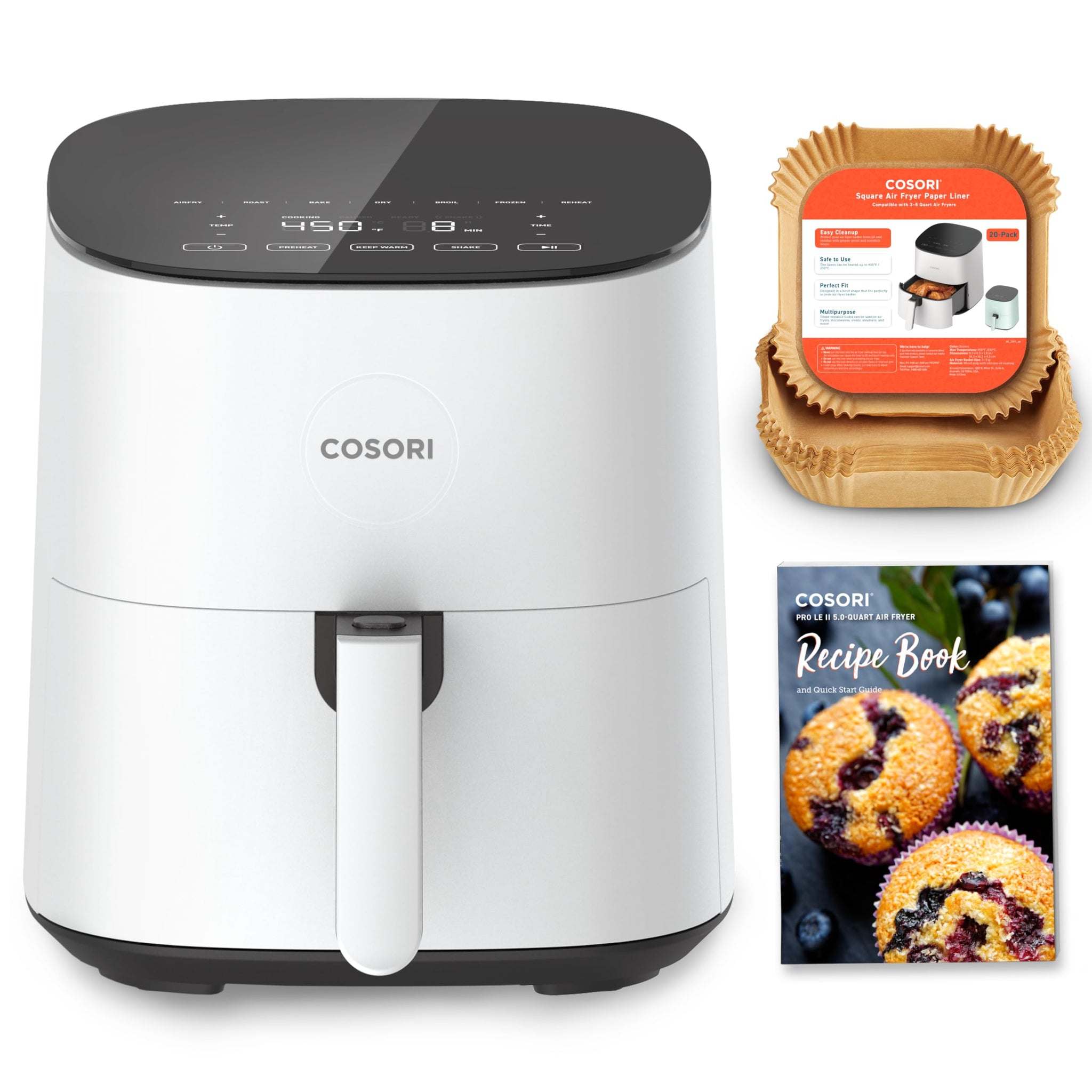 COSORI 5QT Air Fryer with Fast Cooking Technology