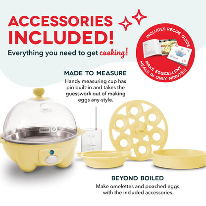 Dash Rapid Egg Cooker 6 Egg Capacity Auto Shut Off Aqua