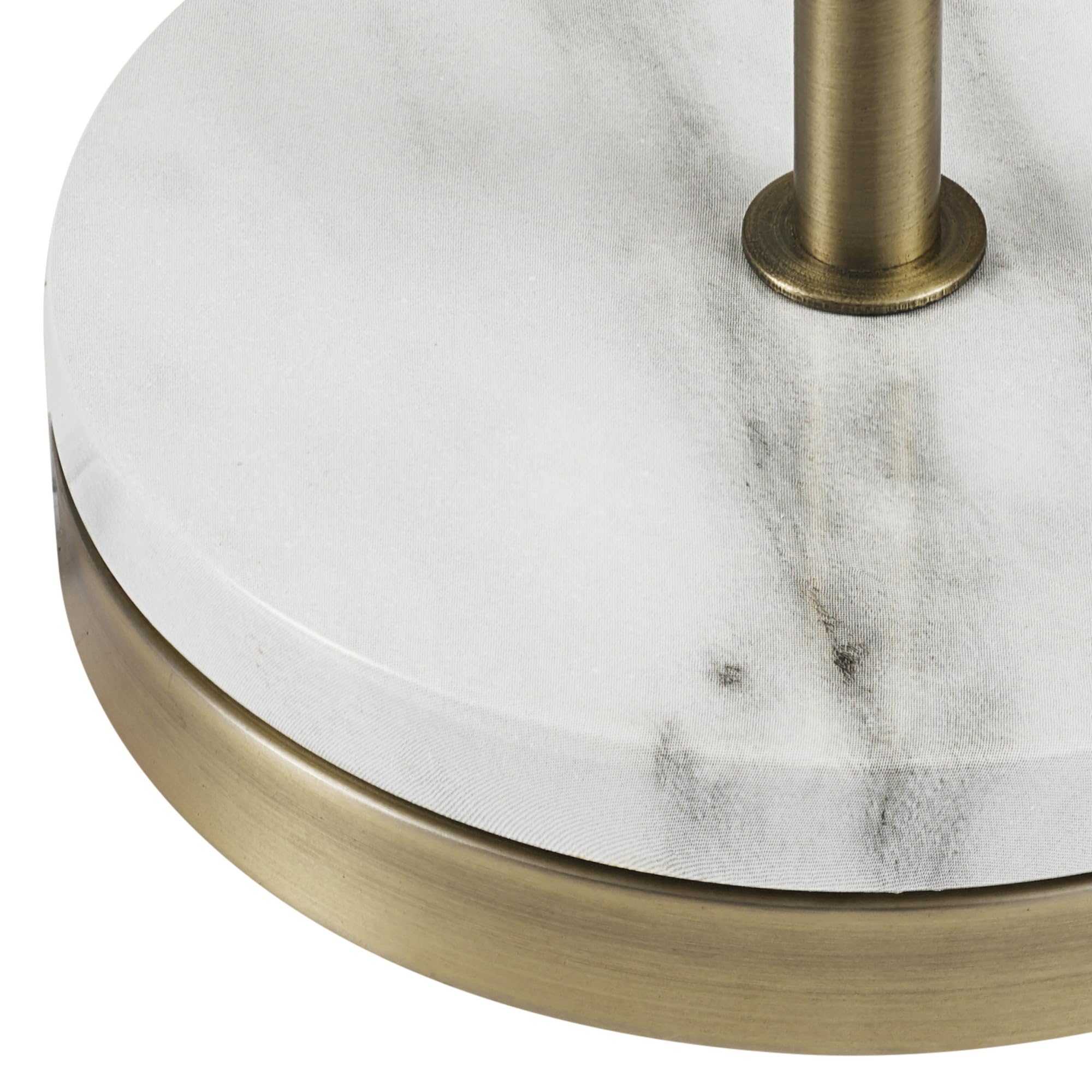 Metallic Gray Table Lamp with Dual Pull Chains for Versatile Lighting
