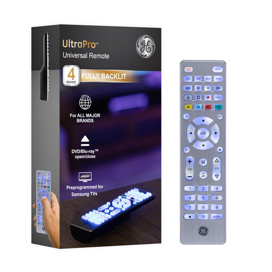 GE 4 Device Universal Remote with Backlit Buttons