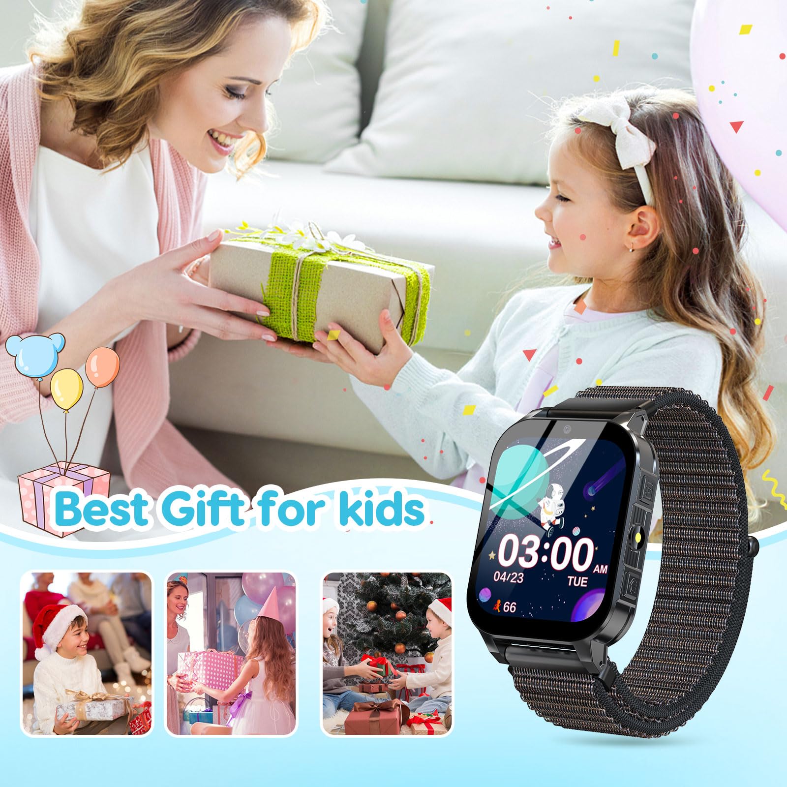Kids Smartwatch With Educational Games And Camera HD