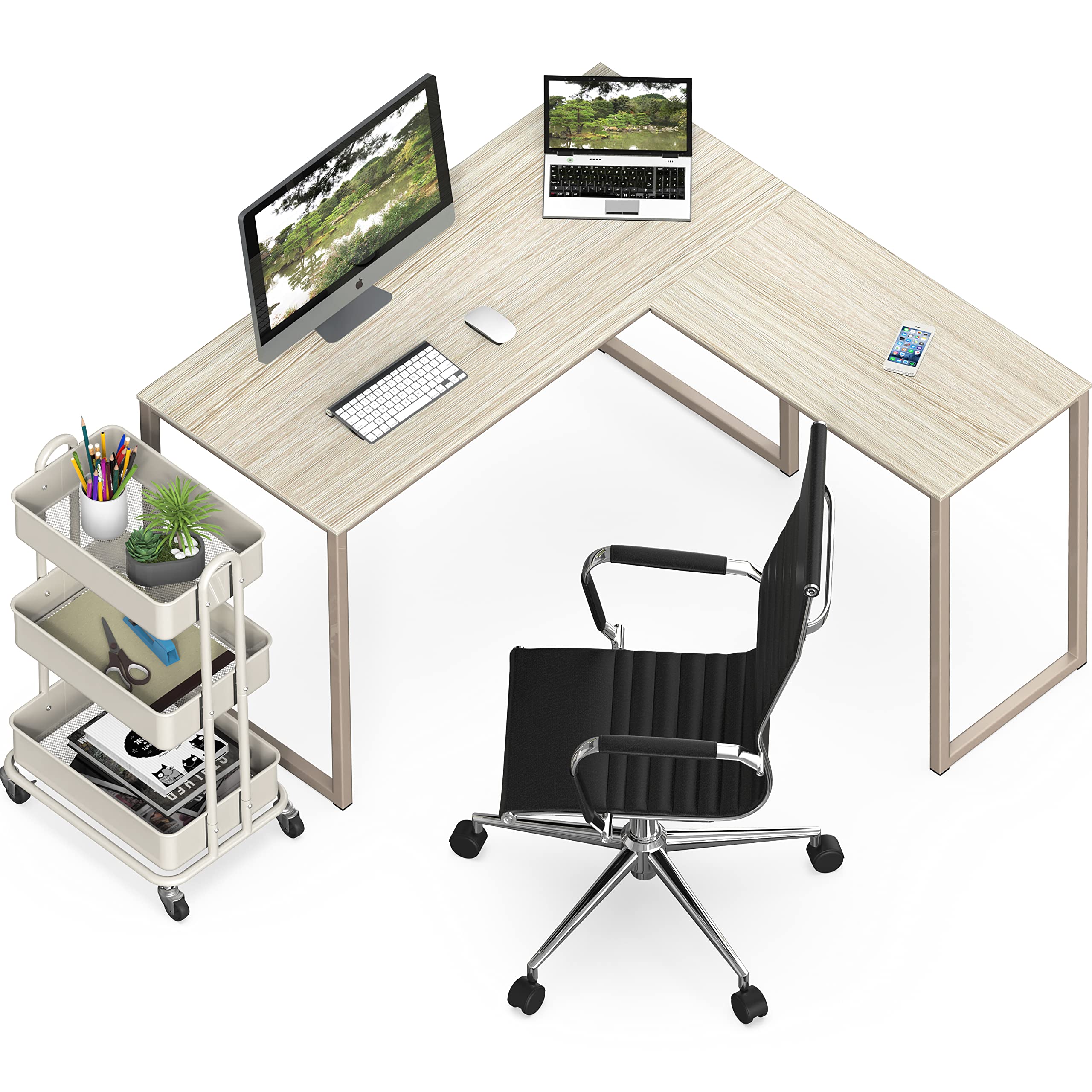 L Shape Home Office Desk for Maximal Workspace