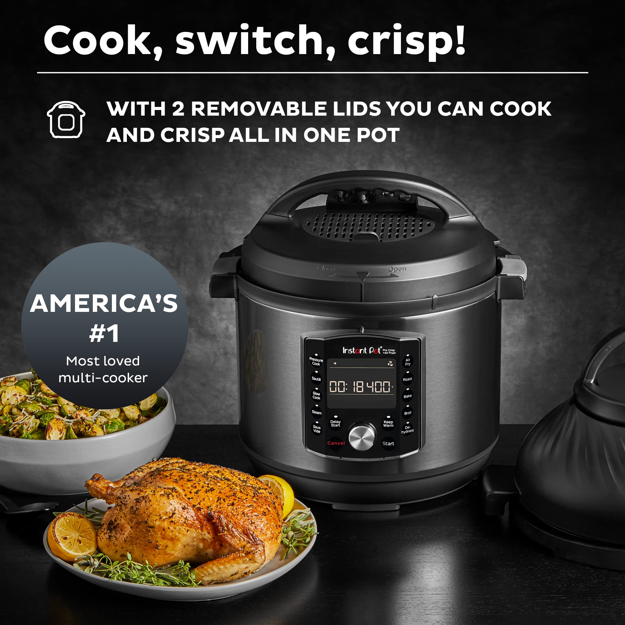 Instant Pot Pro Crisp 11 in 1 Cooker with Air Fryer