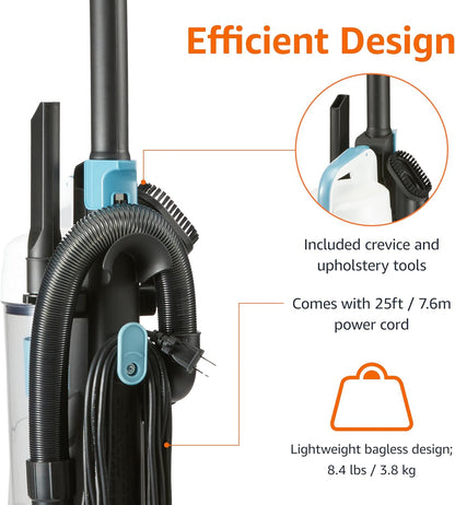 Amazon Basics Upright Bagless Vacuum Carpet And Hard Floors
