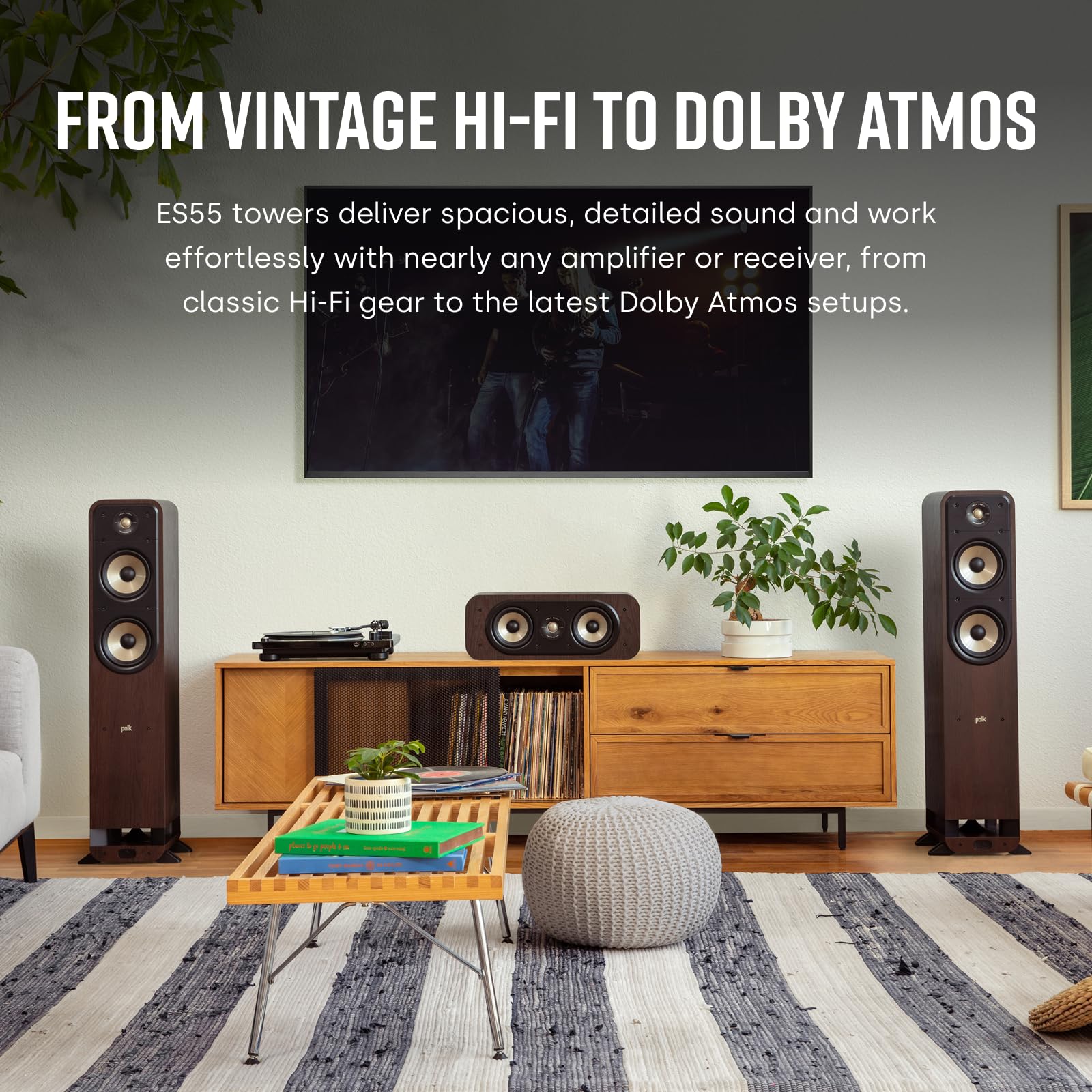 Polk Signature Elite ES50 Tower Speaker For High-Resolution Sound