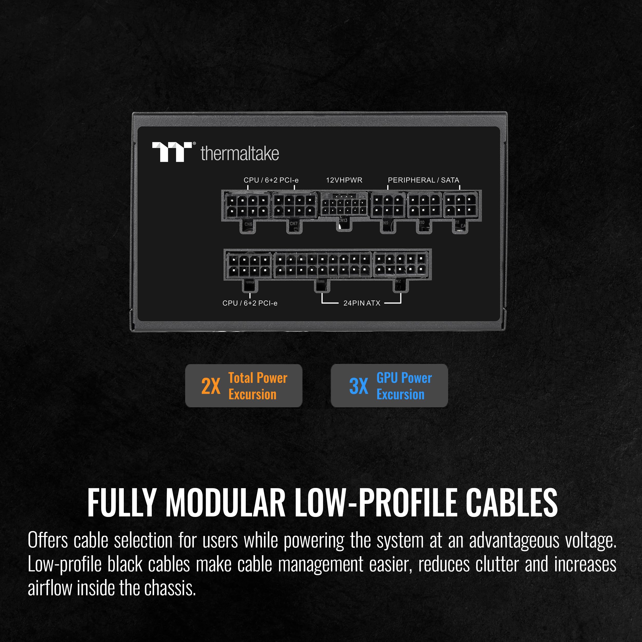 Thermaltake Toughpower GX2 600W Power Supply With Gold Efficiency