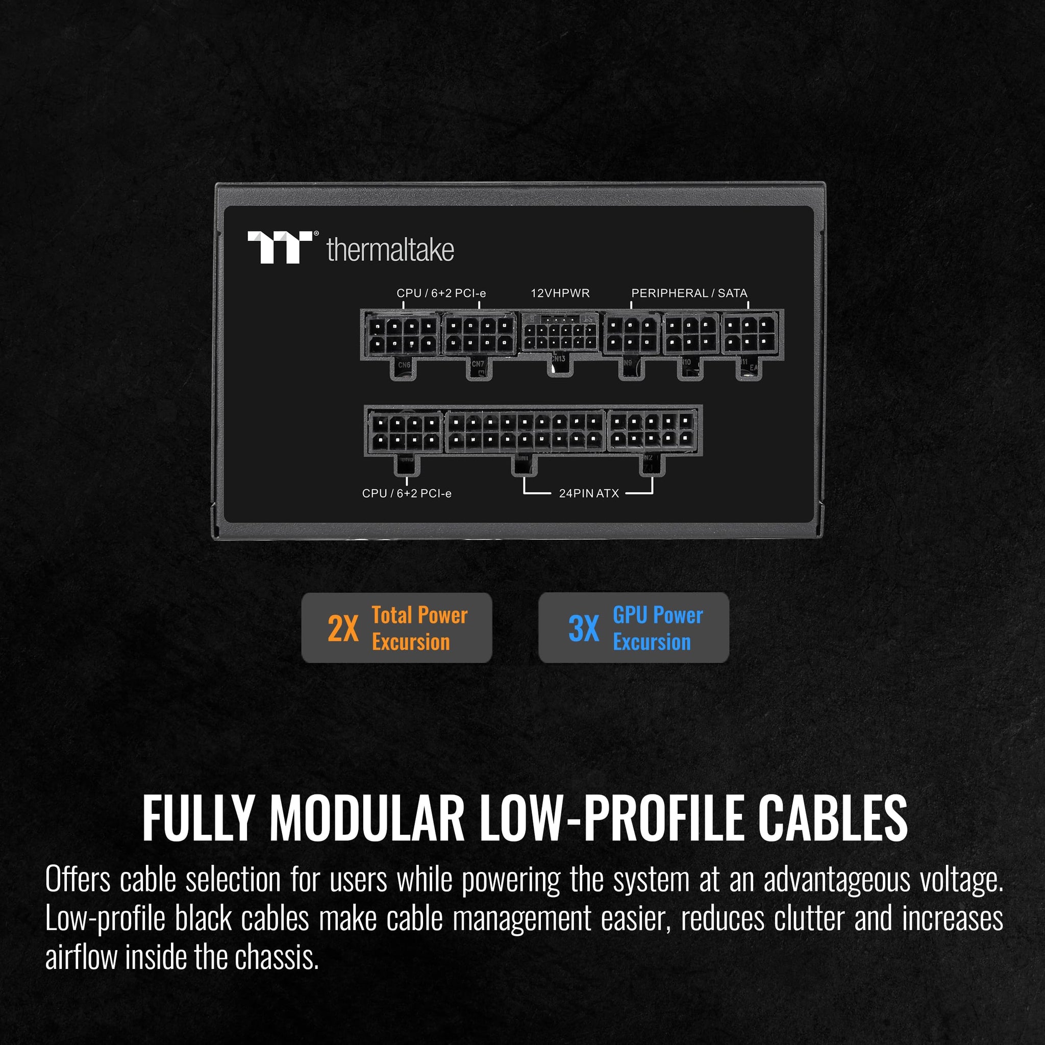 Thermaltake Toughpower GX2 600W Power Supply With Gold Efficiency