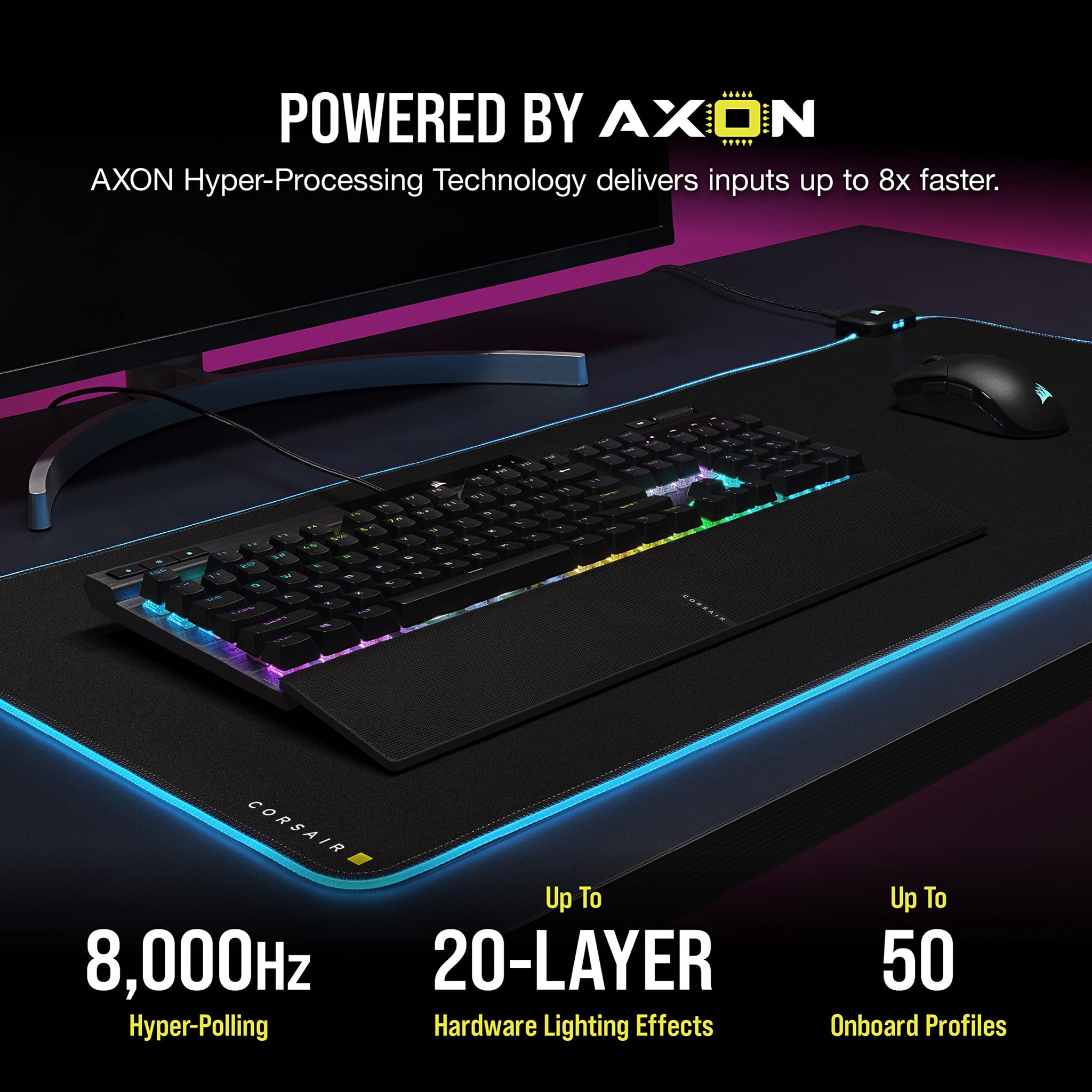 Corsair K70 RGB Pro Mechanical Gaming Keyboard With Hyper Polling