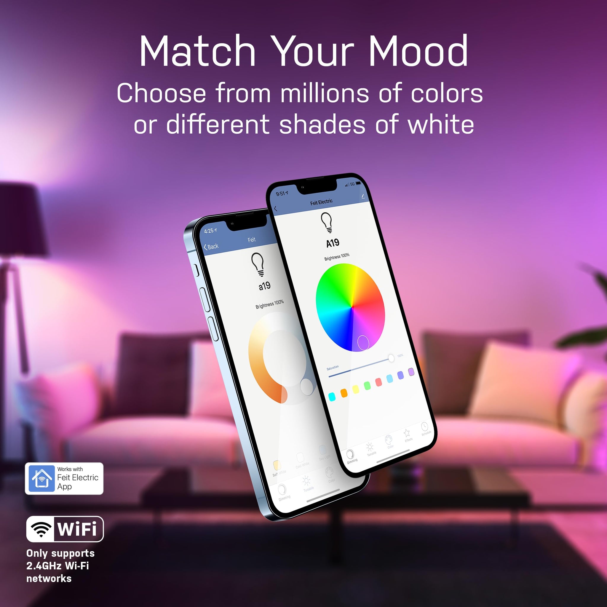 Smart RGB Color Changing LED Bulbs for Home Automation