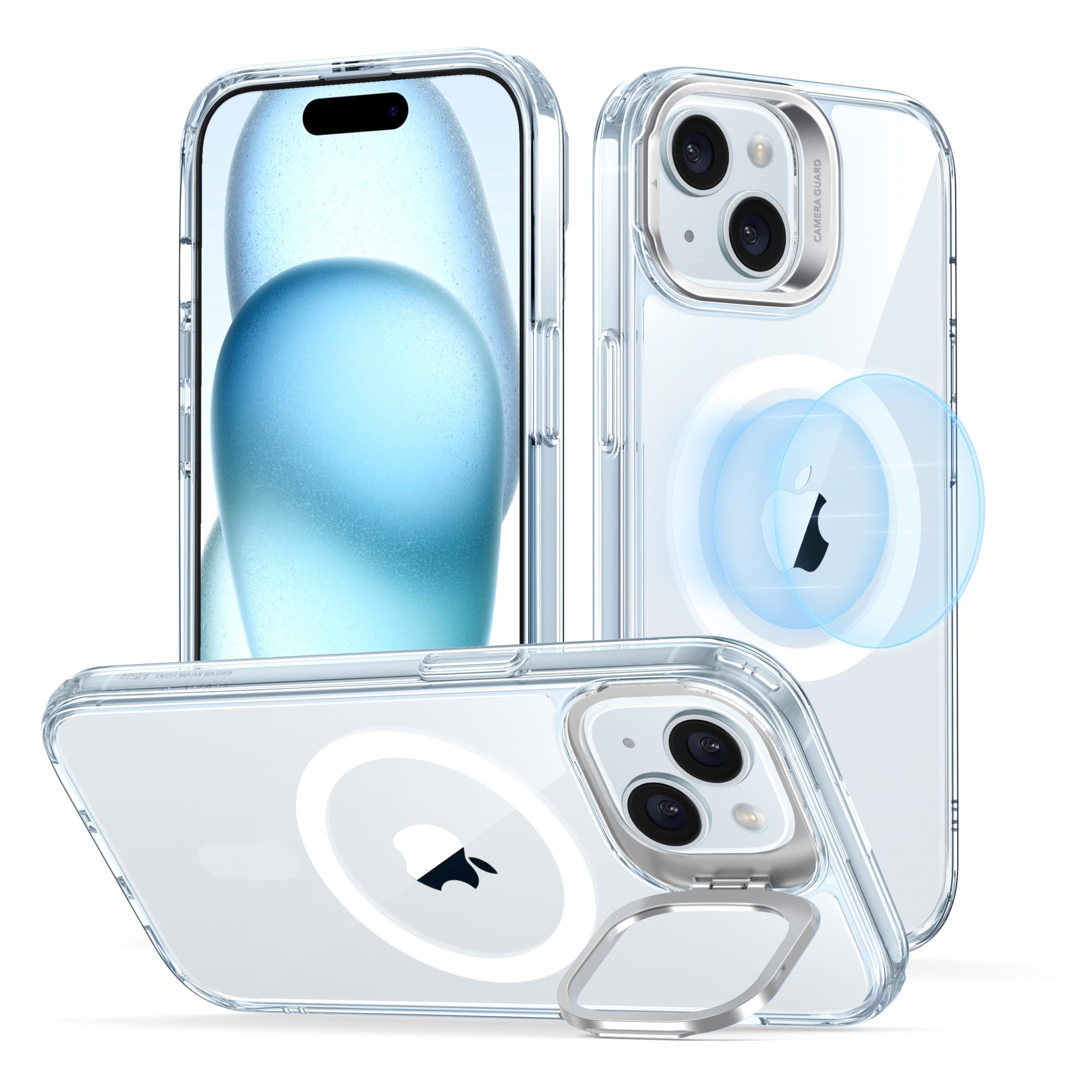 Military-Grade iPhone 16 Pro Max Case with Built-in Stand