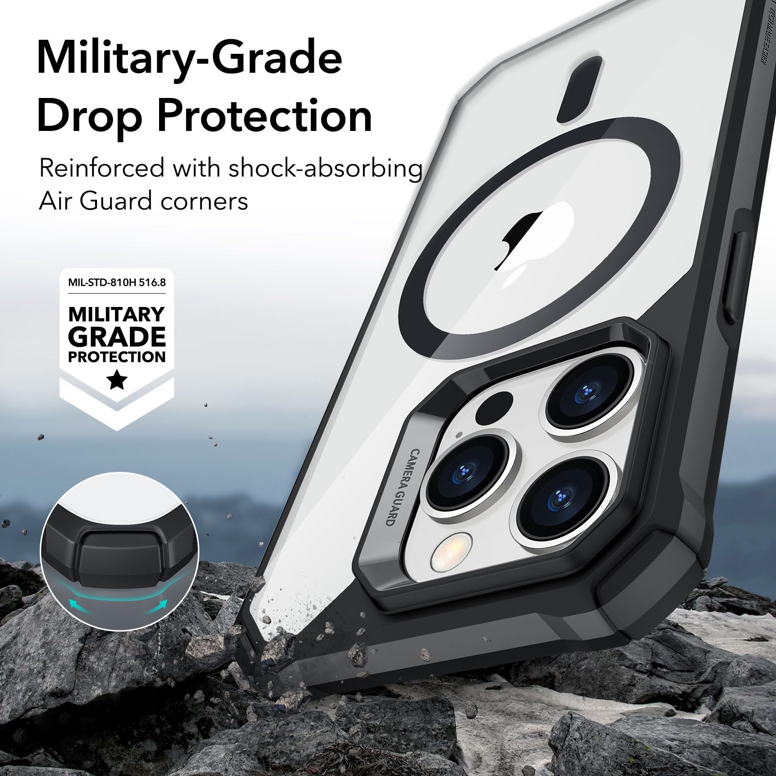 Military-Grade Clear Case for iPhone 14 and 13