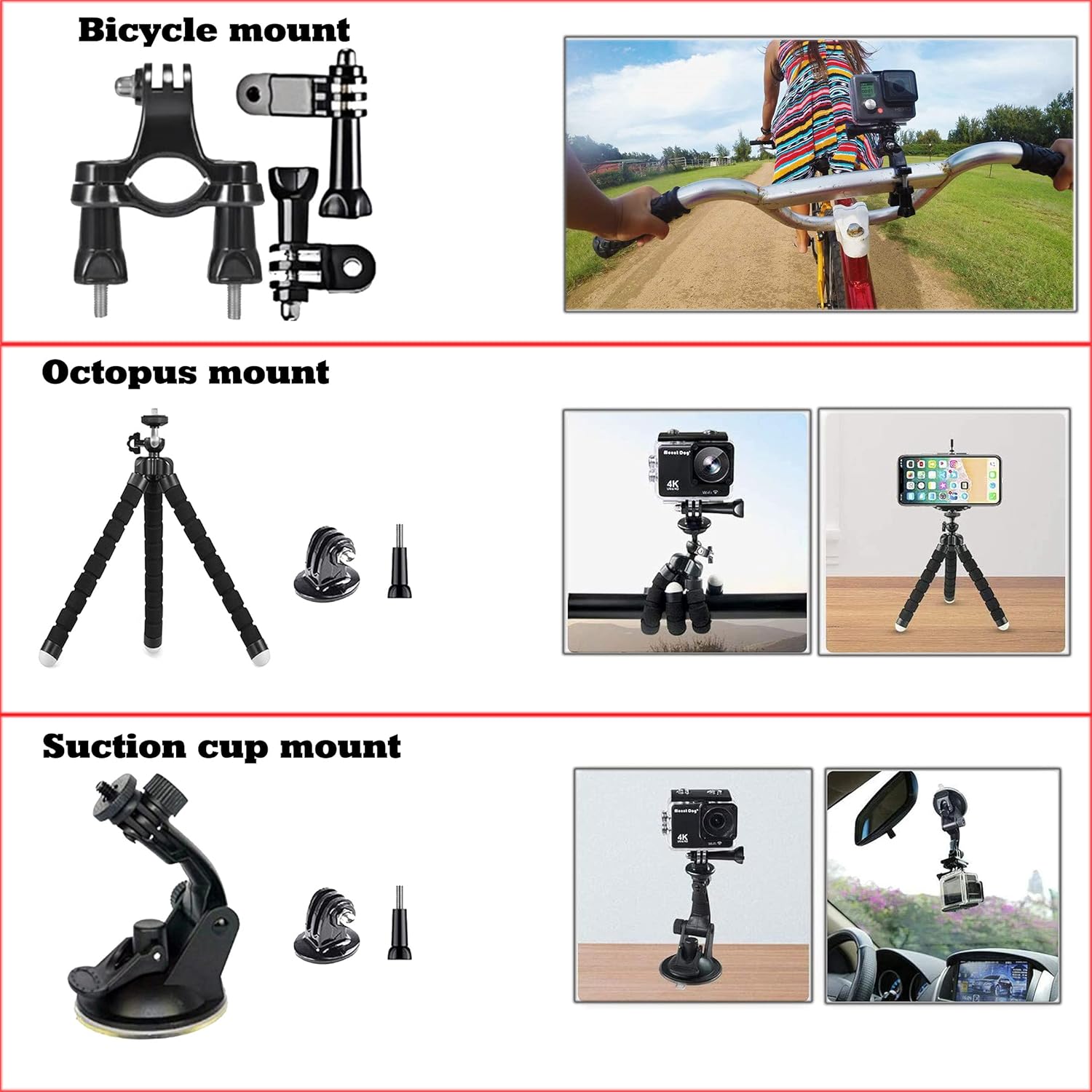 60 in 1 Camera Accessories Kit for GoPro and DJI