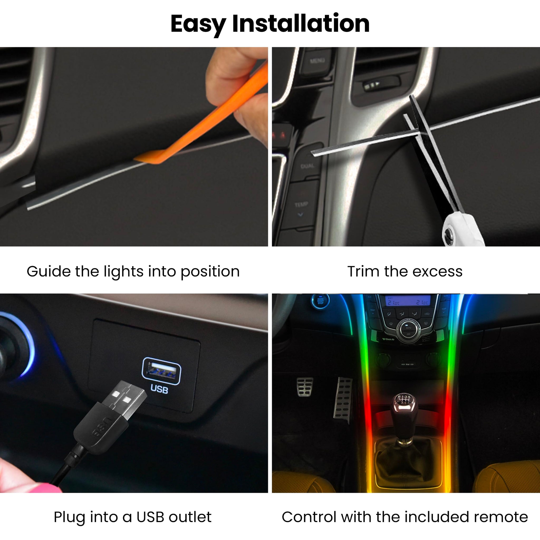 Dimmable RGB Color LED Tape Light For Indoor Ambiance