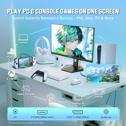 Sansui 27 Inch Curved Gaming Monitor 160Hz FreeSync HDR