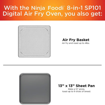 Ninja Flip Toaster Oven and Air Fryer Space Saving Design