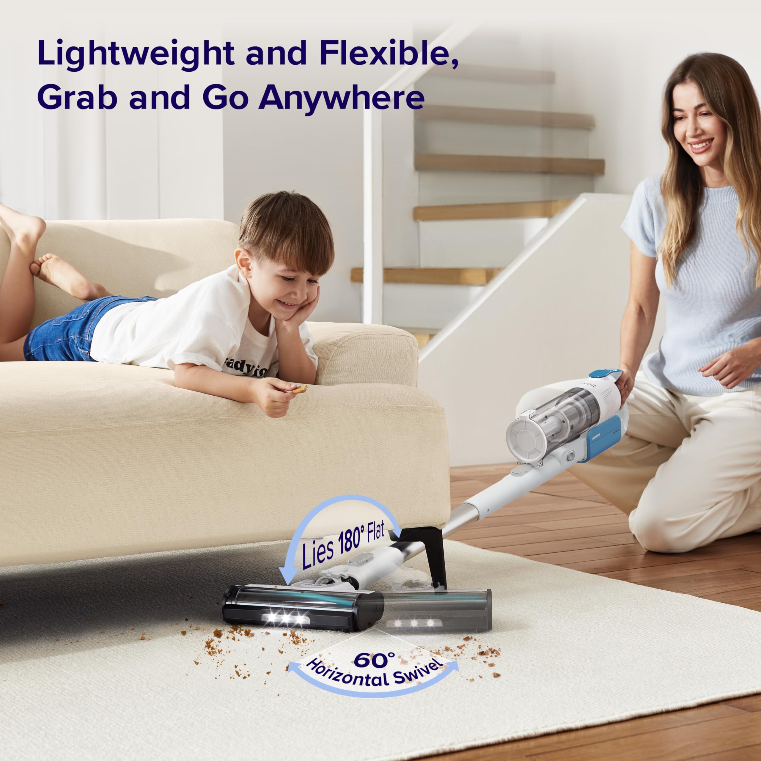 Levoit Cordless Vacuum Cleaner with Tangle Resistant Design