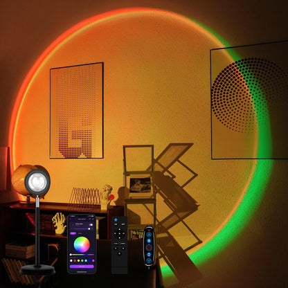 Sunset Lamp Projector 180 Degree Rotation Sun Projection LED
