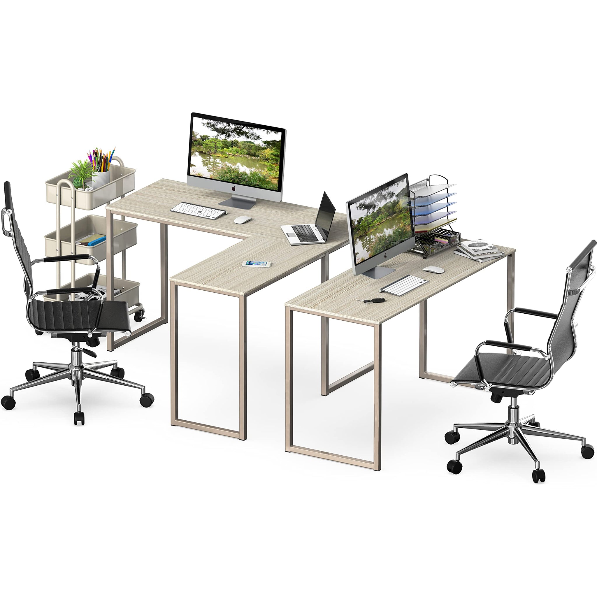 L Shape Home Office Desk for Maximal Workspace