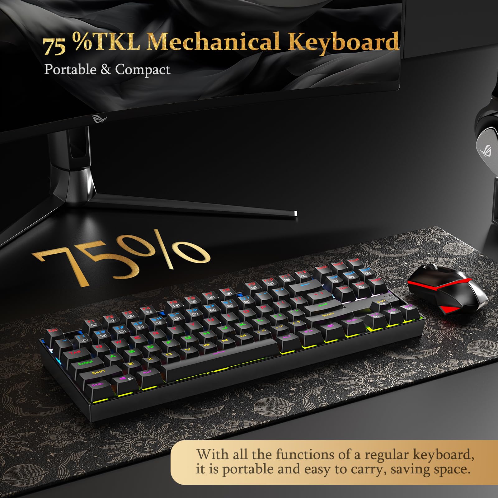 Redragon K552 Mechanical Gaming Keyboard with Red Switches