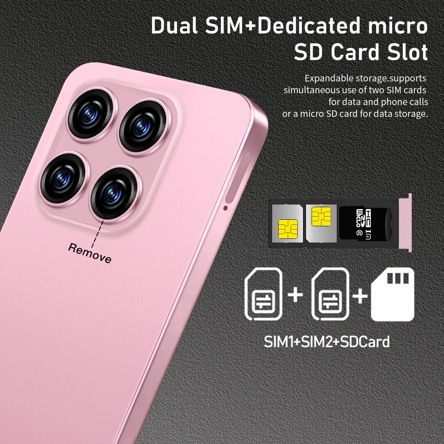 MMY 16PROMA X Unlocked Phone 6.99in HD Android 14 7000mAh 5G 16GB 512GB Deep Blue