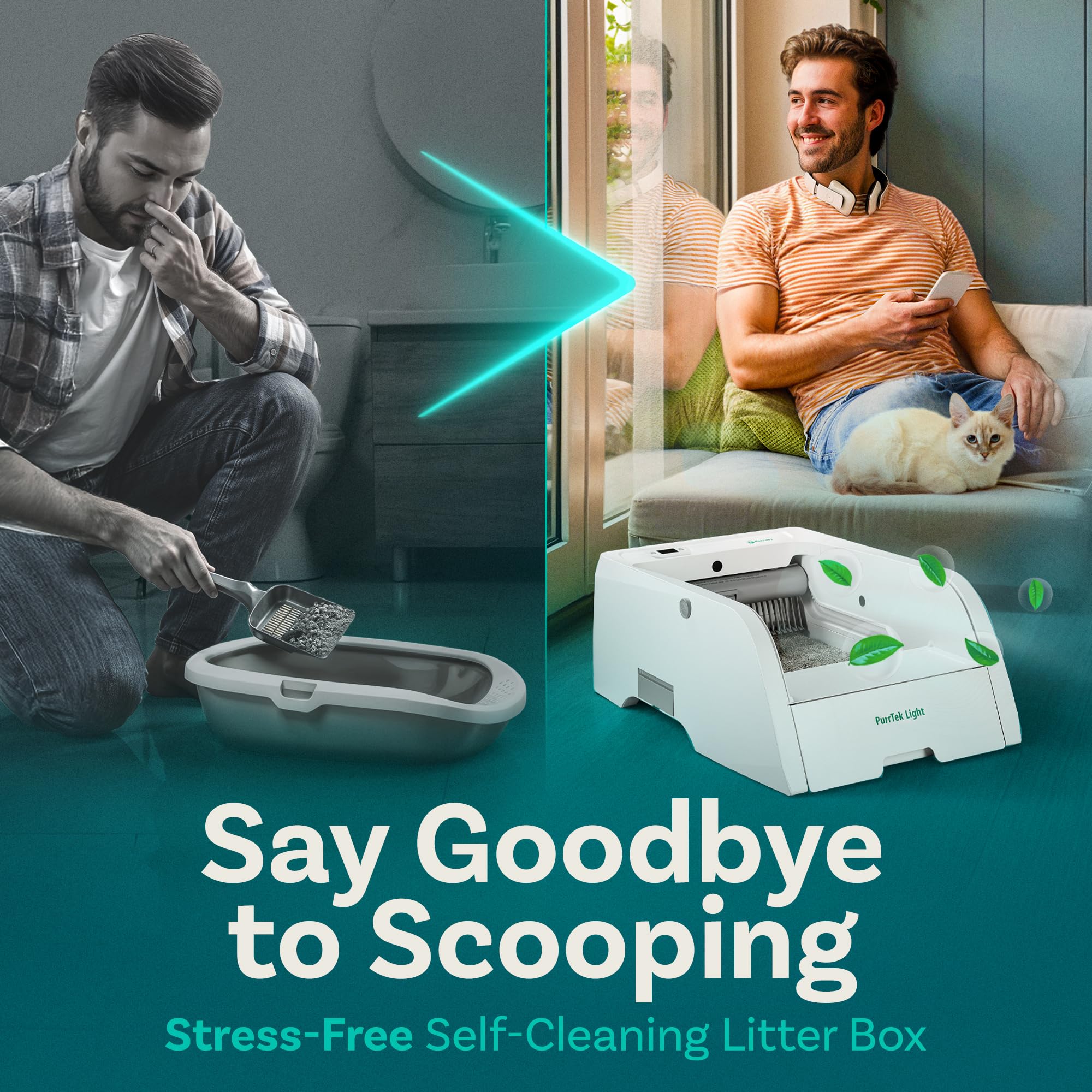 Self Cleaning Litter Box With Smart App Control