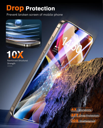 LK 2 Tempered Glass Screen Protector For iPhone 17 Pro Max