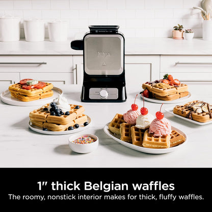 Ninja NeverStick Belgian Waffle Maker with Vertical Design