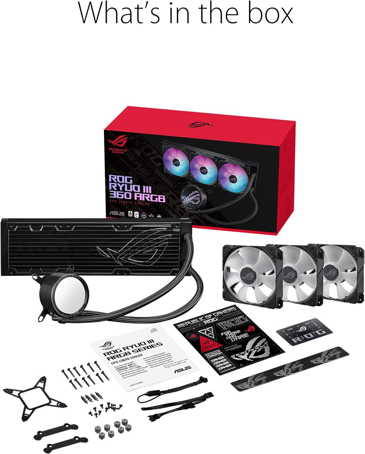 ASUS ROG RYUO III 360 ARGB Liquid CPU Cooler