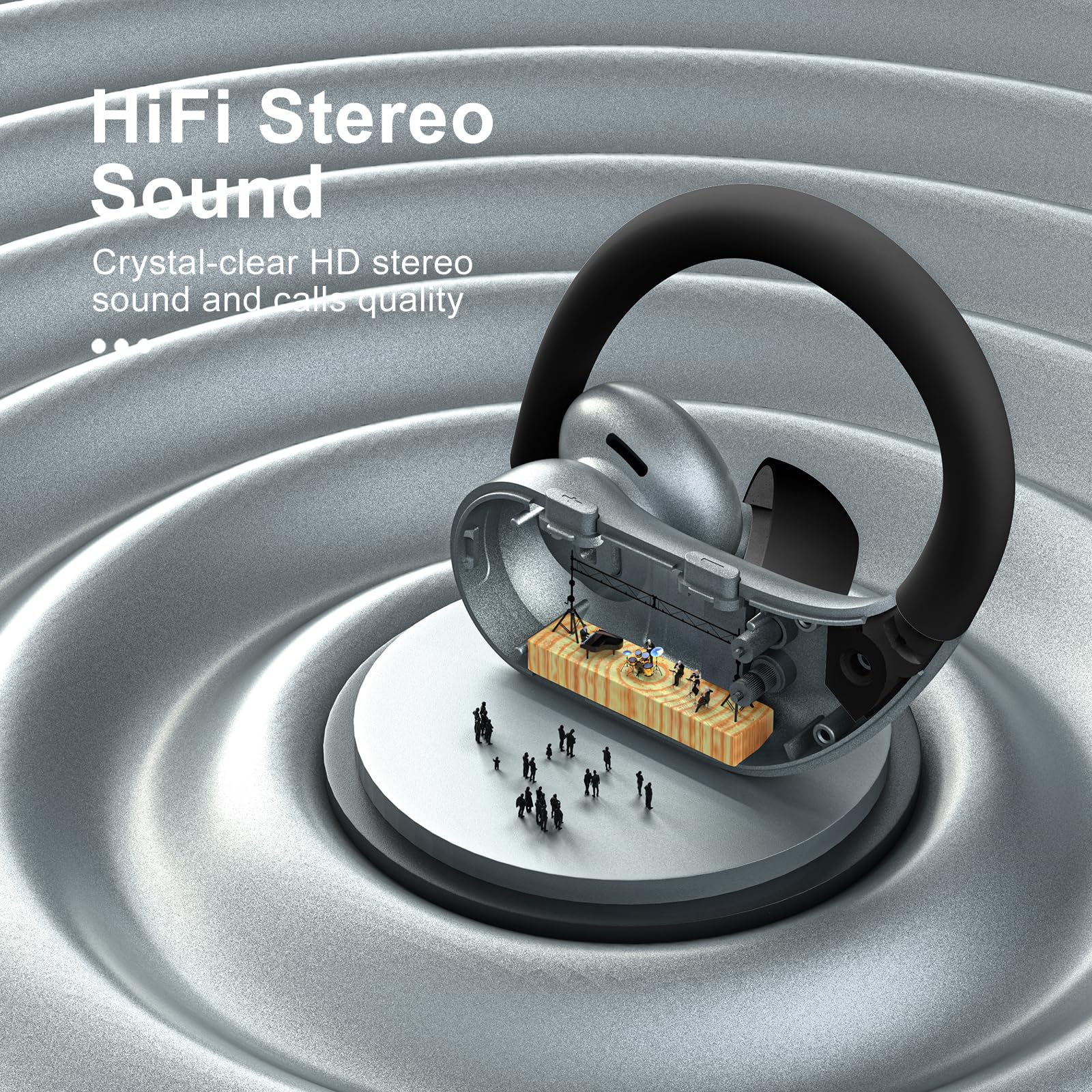 Wireless Earbuds with 130 Hours Playtime and Hi-Fi Sound