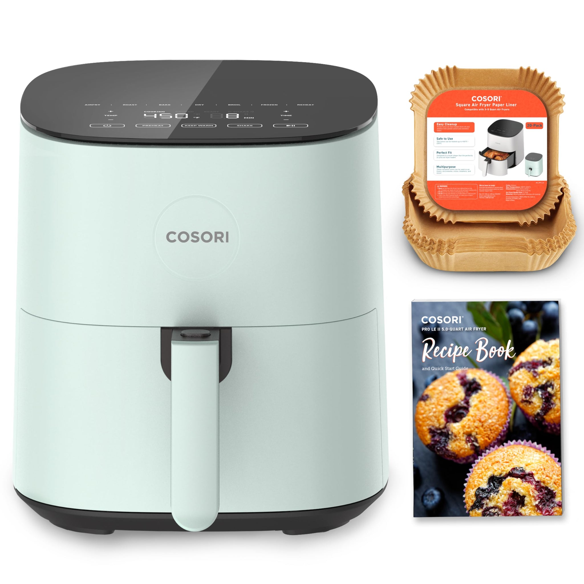 COSORI 5QT Air Fryer with Fast Cooking Technology