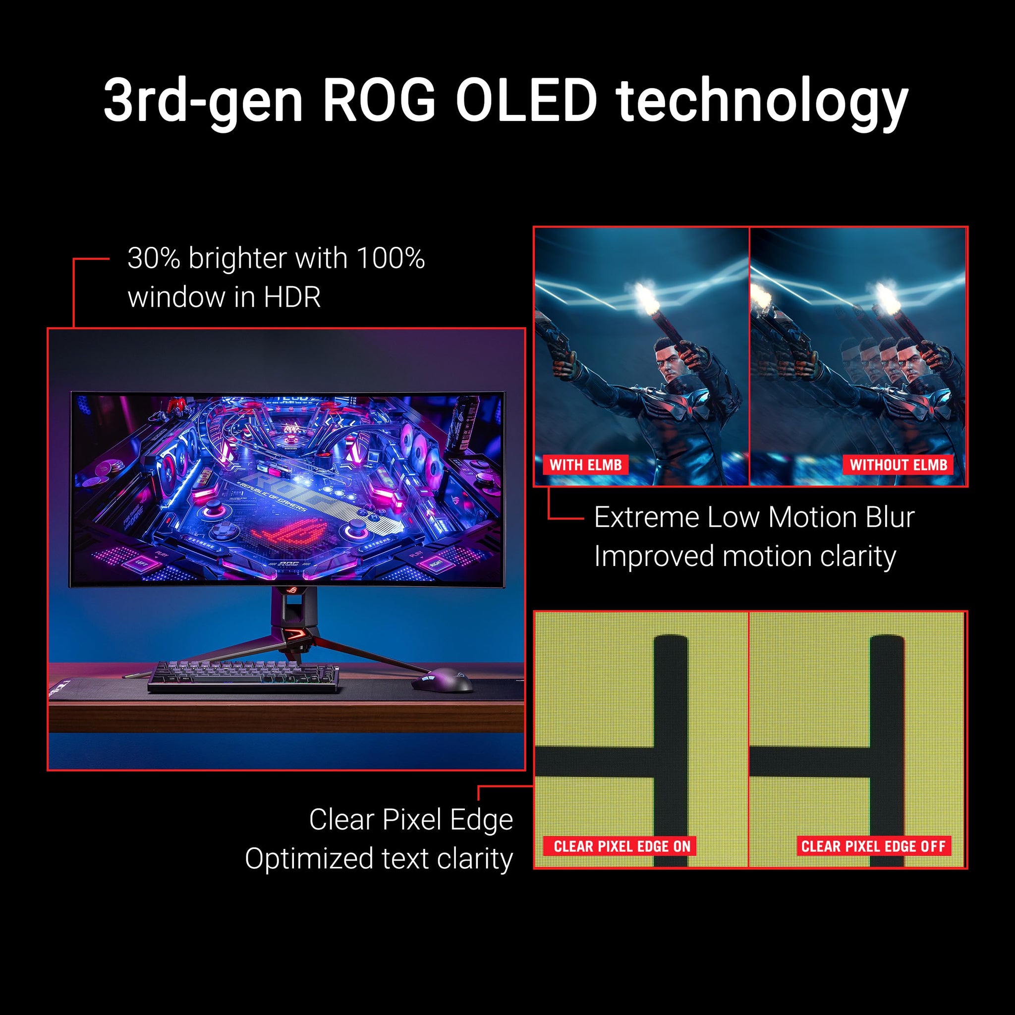ASUS ROG Strix 27 Inch 1440P OLED Gaming Monitor