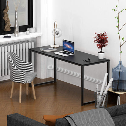 SHW 48 Inch Black Home Office Computer Desk