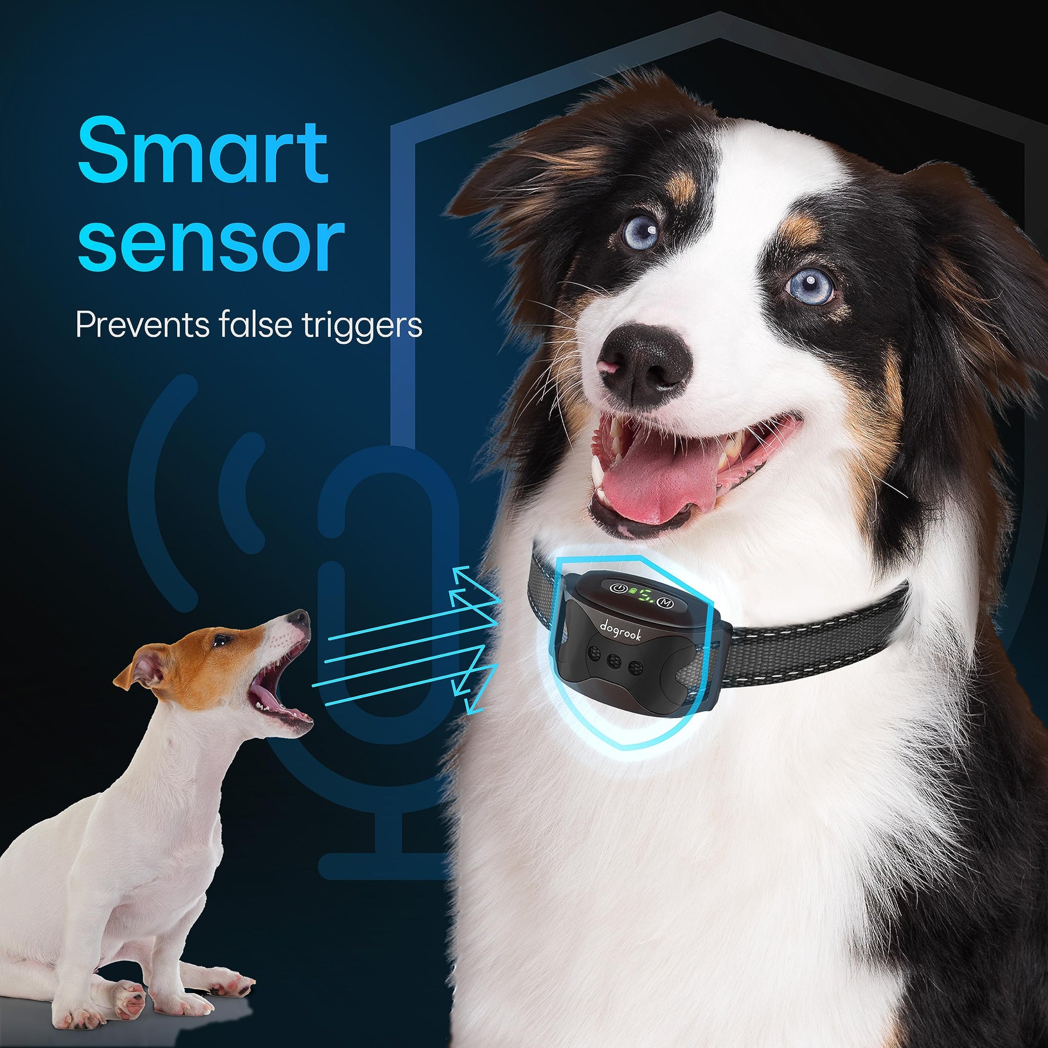 Rechargeable Dog Bark Collar with Beep and Vibration