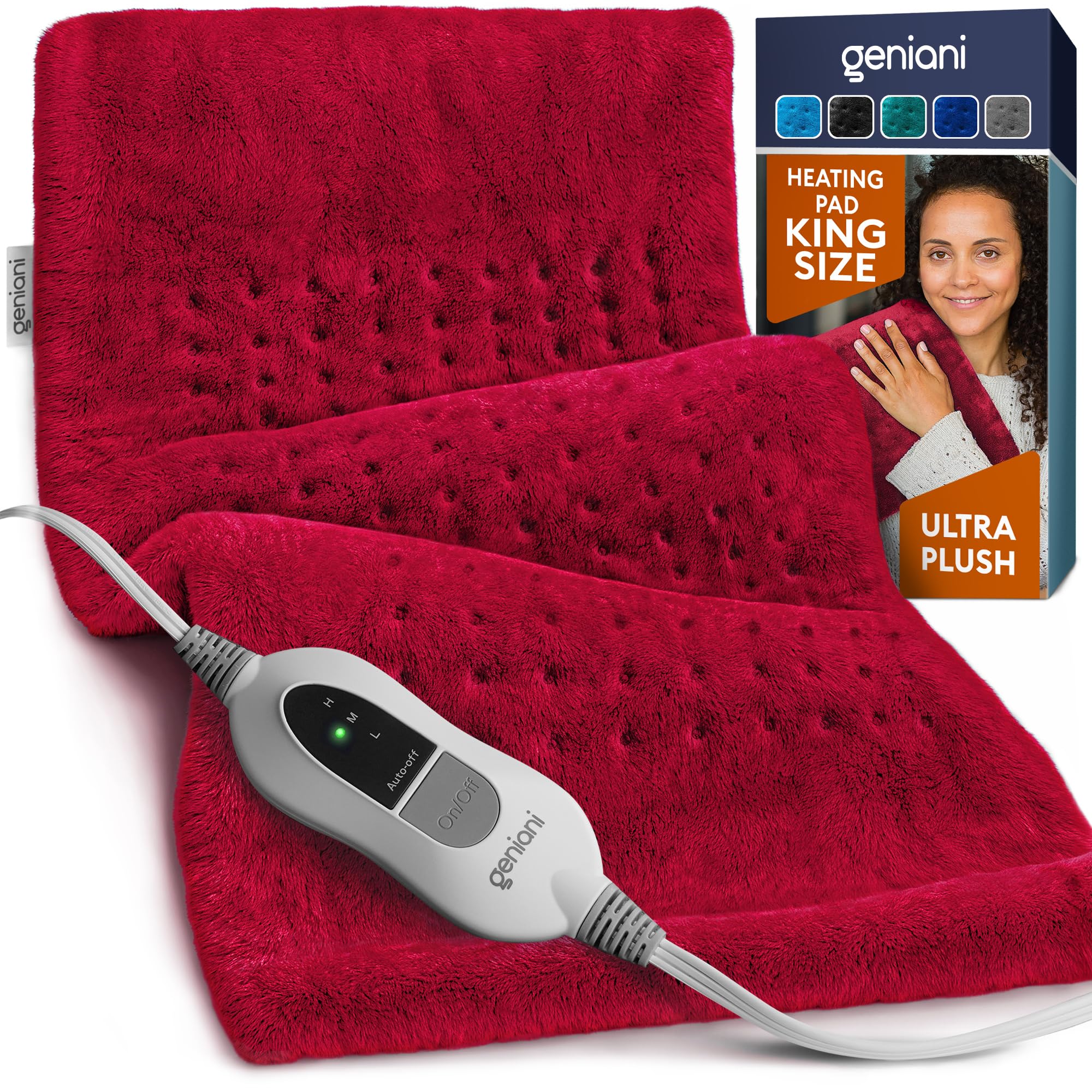 Geniani Large Electric Heating Pad for Pain Relief