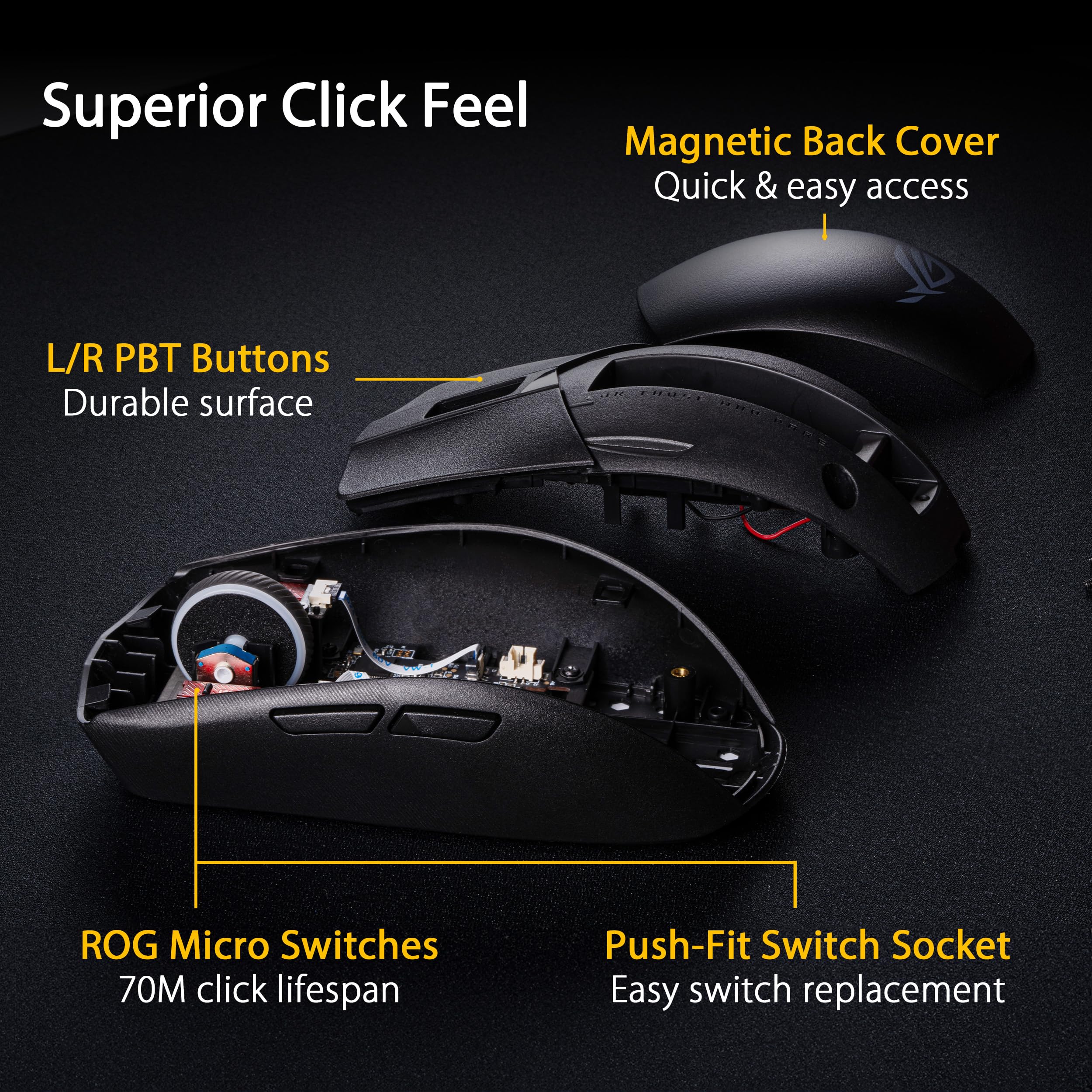 ASUS ROG Strix Impact III Wireless Gaming Mouse Lightweight Precision