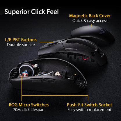 ASUS ROG Strix Impact III Wireless Gaming Mouse Lightweight Precision