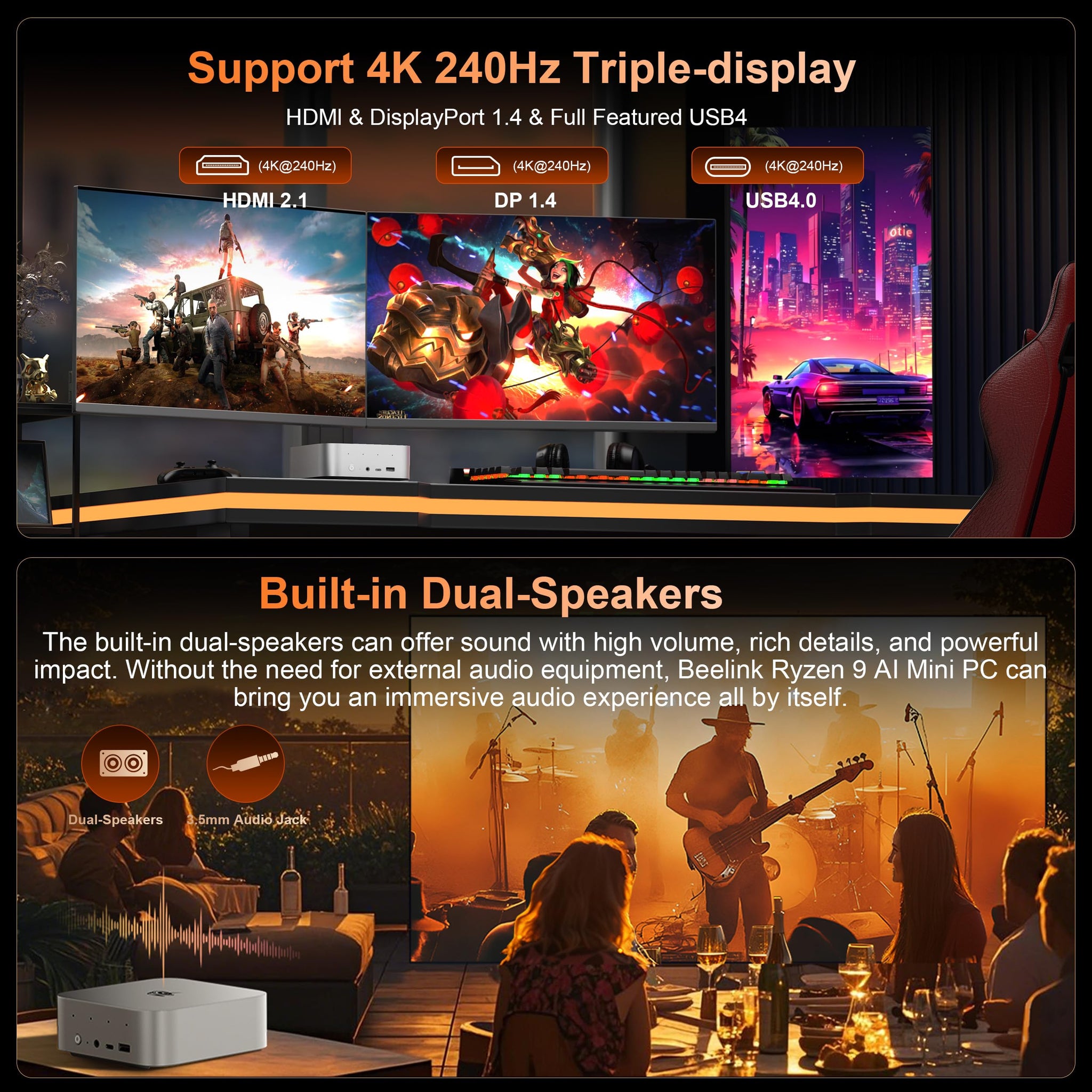 Beelink Mini PC SER5 Pro with Ryzen 7 Performance